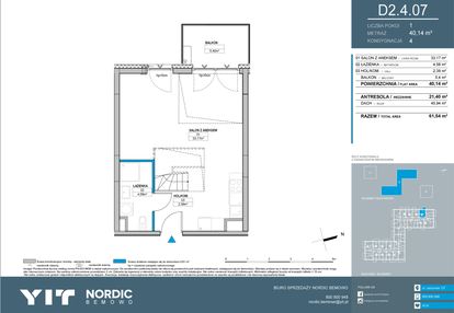 Mieszkanie w inwestycji: Nordic Bemowo - etap IV