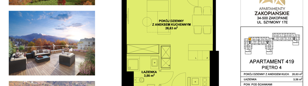 Mieszkanie w inwestycji: Apartamenty Zakopiańskie