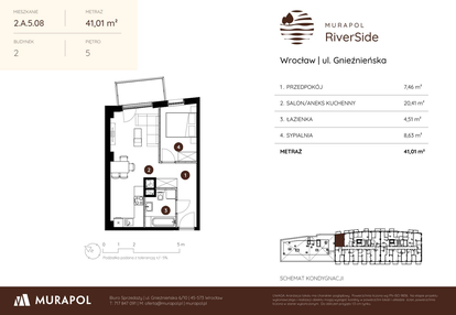 Mieszkanie w inwestycji: Murapol RiverSide