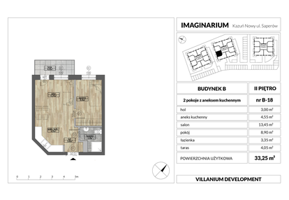Mieszkanie w inwestycji: Imaginarium Kazuń Nowy - bud. B