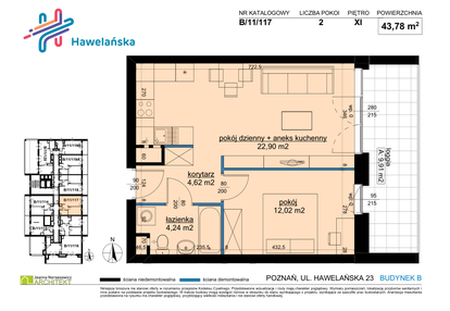 Mieszkanie w inwestycji: Osiedle Hawelańska etap III - bud. B