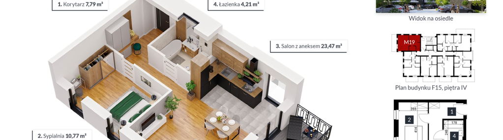 Mieszkanie w inwestycji: Tęczowy Zakątek F-15