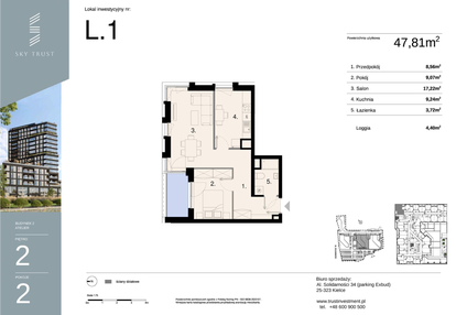 Mieszkanie w inwestycji: Sky Trust etap II - apartamenty inwestycyjne 23% VAT PRS
