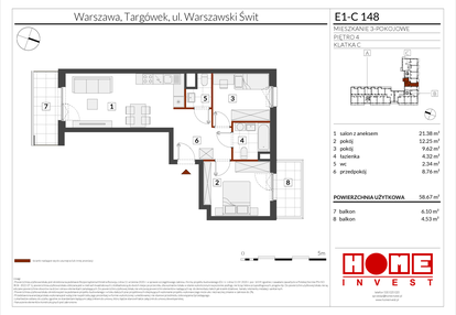 Mieszkanie w inwestycji: Warszawski Świt etap X