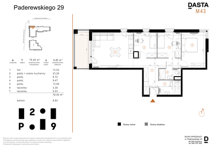 Mieszkanie w inwestycji: Paderewskiego 29