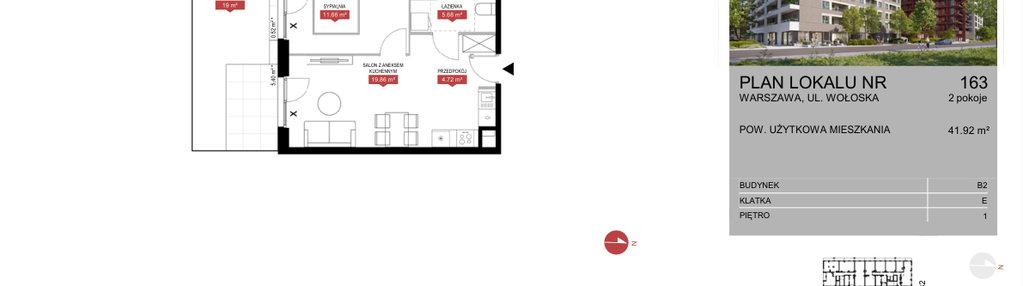 Mieszkanie w inwestycji: Modern Mokotów etap 1 budynek A, B1 i B2