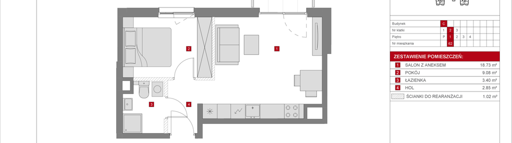 Mieszkanie w inwestycji: Dzielnica Mieszkaniowa Metro Zachód - etap 8.1