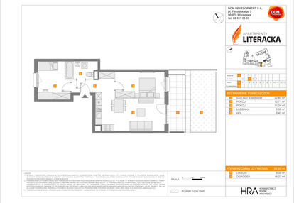 Mieszkanie w inwestycji: Apartamenty Literacka etap 2.2
