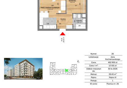 Mieszkanie w inwestycji: Przy Kochanowskiego