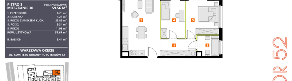 Mieszkanie w inwestycji: KOR 52