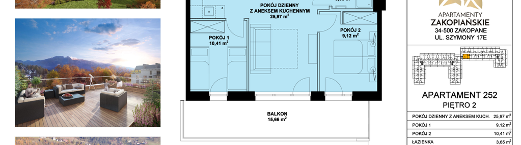 Mieszkanie w inwestycji: Apartamenty Zakopiańskie