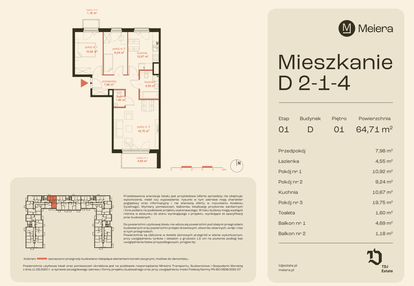 Mieszkanie w inwestycji: Osiedle Meiera