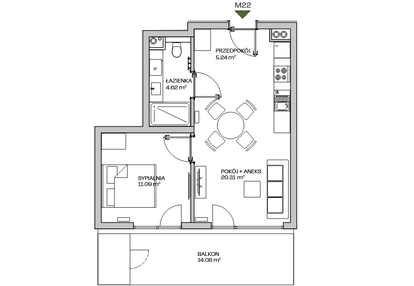 Mieszkanie w inwestycji: Zielona Marina - Apartamenty inwestycyjne