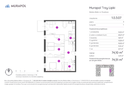 Mieszkanie w inwestycji: Murapol Trzy Lipki