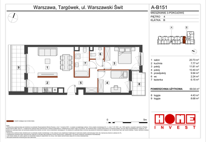 Mieszkanie w inwestycji: Warszawski Świt etap VII