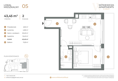 Mieszkanie w inwestycji: Witkiewicza Apartments