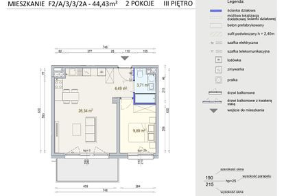 Mieszkanie w inwestycji: Modern Mokotów etap 6, budynek F1 i F2