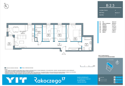 Mieszkanie w inwestycji: Rakoczego 17