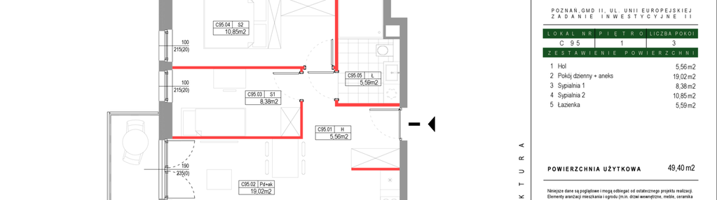 Mieszkanie w inwestycji: Grunwald Między Drzewami etap III