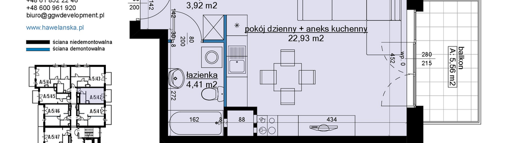 Mieszkanie w inwestycji: Osiedle Hawelańska etap III - bud. A