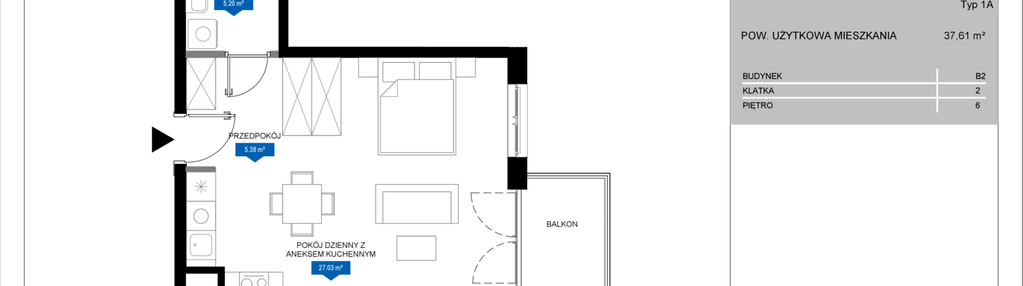 Mieszkanie w inwestycji: Flow - bud. B2 A i bud. B2 B