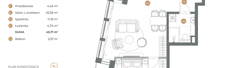 Mieszkanie w inwestycji: Witkiewicza Apartments