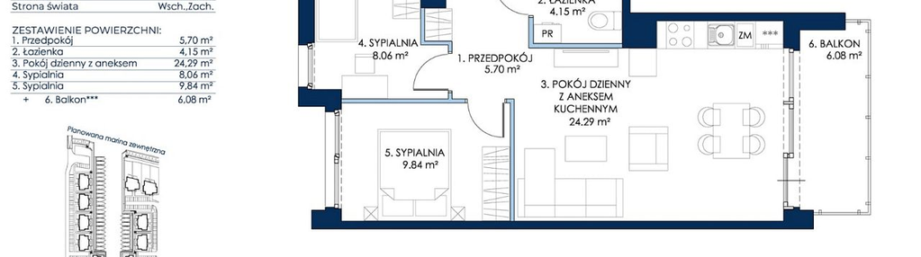 Mieszkanie w inwestycji: Sol Marina etap III