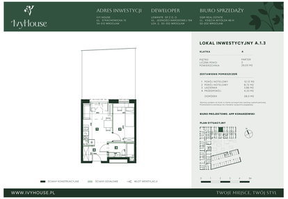 Mieszkanie w inwestycji: IVY HOUSE - Apartamenty inwestycyjne