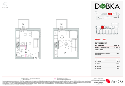 Mieszkanie w inwestycji: Dobka