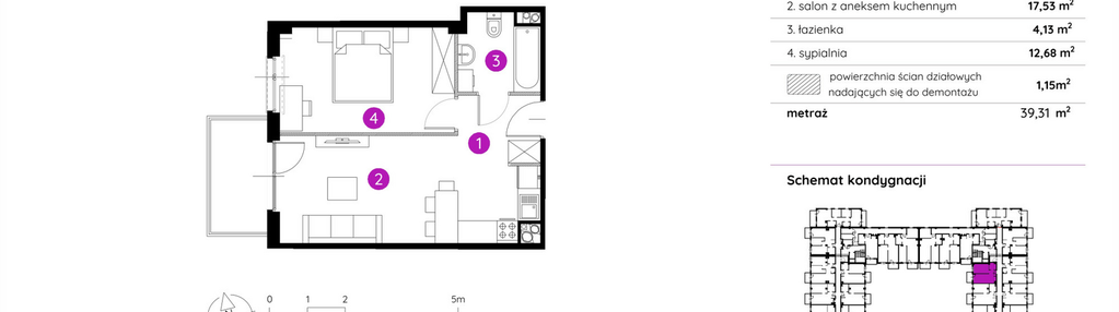 Mieszkanie w inwestycji: Murapol Apartamenty na Wzgórzu - bud. 4 i 5