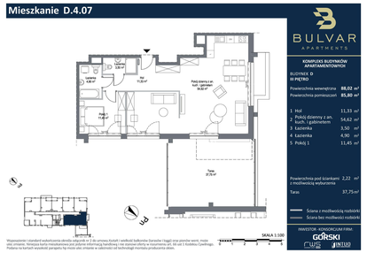 Mieszkanie w inwestycji: Bulvar Apartments - etap II