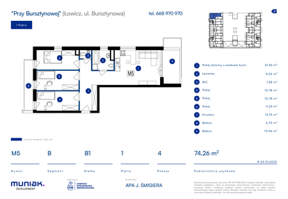 Mieszkanie w inwestycji: Przy Bursztynowej