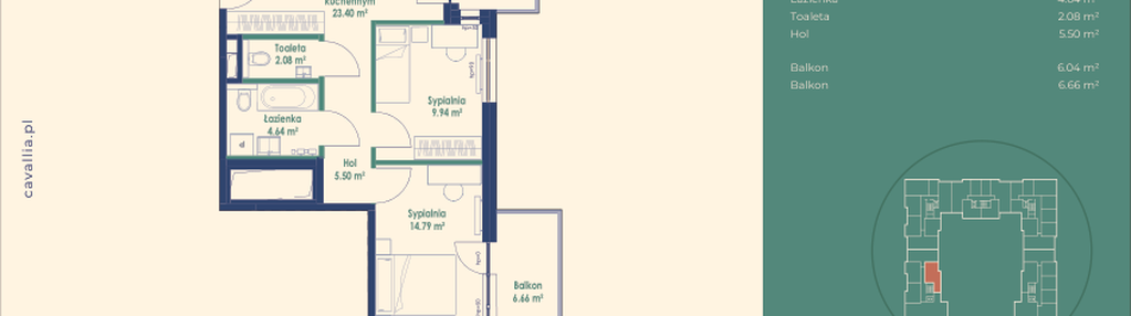 Mieszkanie w inwestycji: Cavallia