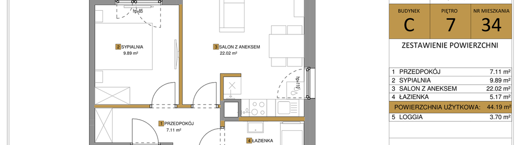 Mieszkanie w inwestycji: KOLEJ NA 19