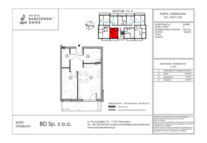 Mieszkanie w inwestycji: Osiedle Barczewski Dwór etap III