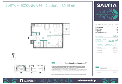 Mieszkanie w inwestycji: Osiedle Salvia