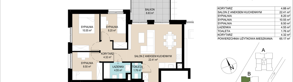 Mieszkanie w inwestycji: Wzgórze Gustawa