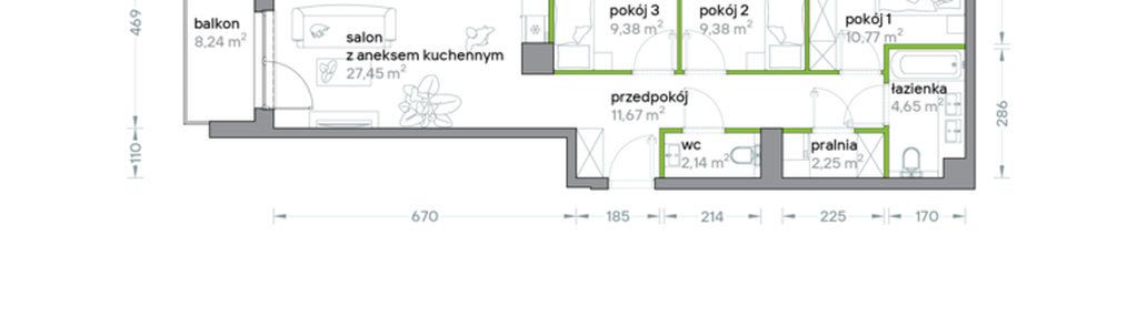 Mieszkanie w inwestycji: Podhalańska Vita
