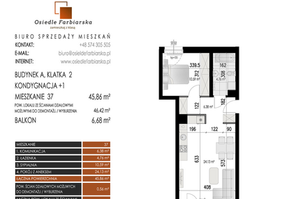 Mieszkanie w inwestycji: Osiedle Farbiarska
