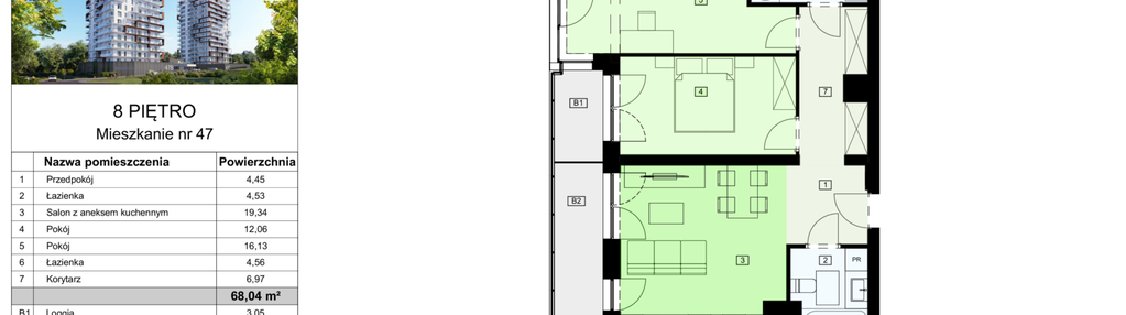 Mieszkanie w inwestycji: Dzielnica Parkowa VIII