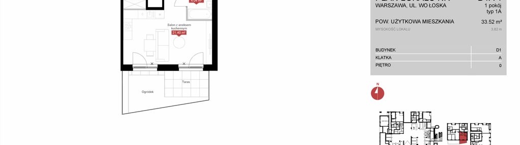 Mieszkanie w inwestycji: Modern Mokotów etap 4, budynek D1 i D2