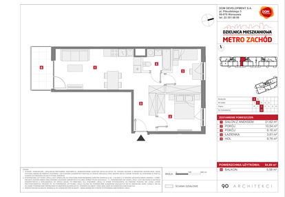 Mieszkanie w inwestycji: Dzielnica Mieszkaniowa Metro Zachód - etap 13