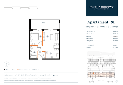 Mieszkanie w inwestycji: Apartamenty Marina Rogowo