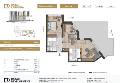 Mieszkanie w inwestycji: Osiedle Dakar Karolina