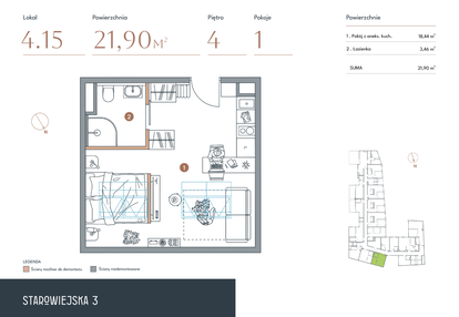 Mieszkanie w inwestycji: Starowiejska 3