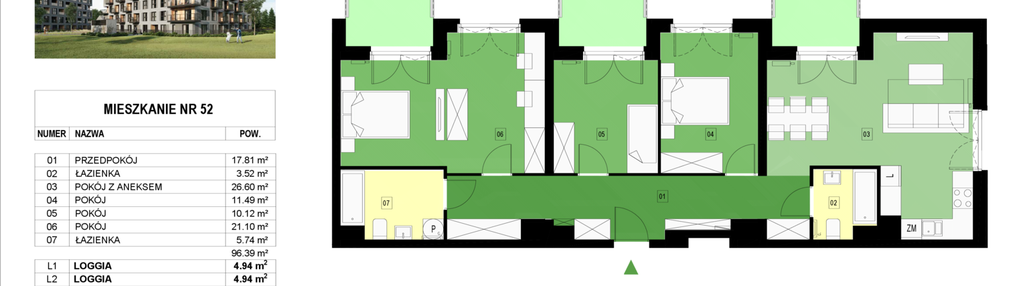 Mieszkanie w inwestycji: Panorama Kwiatkowskiego River II