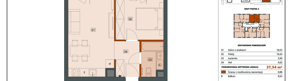 Mieszkanie w inwestycji: Ogrody Andersena