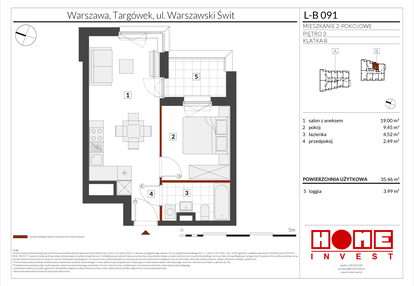 Mieszkanie w inwestycji: Warszawski Świt etap XII