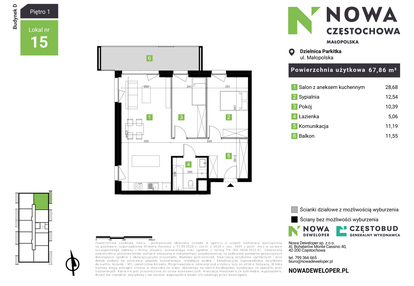 Mieszkanie w inwestycji: Nowa Częstochowa Małopolska etap II