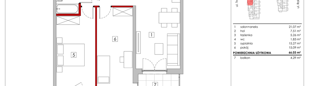 Mieszkanie w inwestycji: Zakątek Włochy